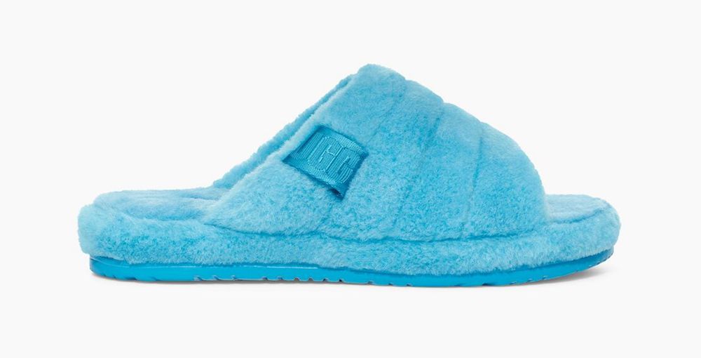 Ugg Slipper Mens - Ugg Fluff You Azure - 241YSJHUI